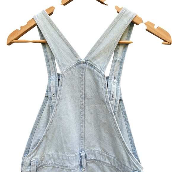 Old Navy girls Light Blue Denim Overalls 4Th July inspired size 14 - Picture 9 of 13